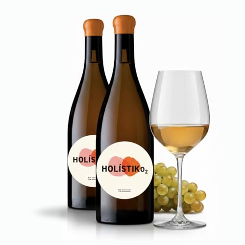 Vino Naranja, Garnacha Blanca, Macabeo, Sumoll, Xarel-lo -Terra Alta. Agricultura Eco, Crianza Ánforas de Barro, Pescado Carne Marisco Queso, Vino Seco, Aroma Afrutado, HOLISTIKO2 (Añada 2024, Pack 2)