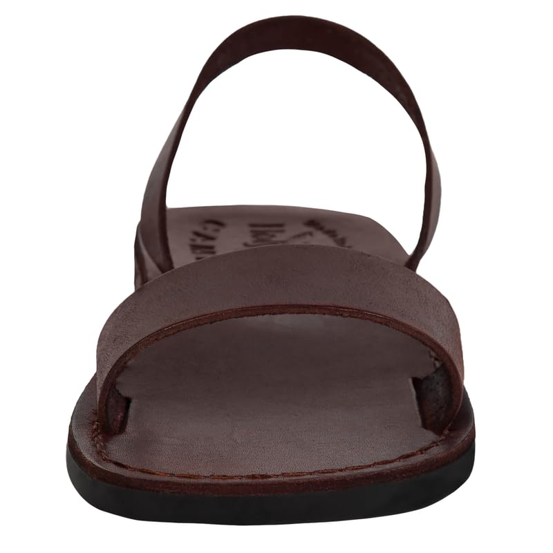 Men/Women Biblical Jesus Leather Sandals/Slides from Jerusalem (Blessed Mother Mary Style)2