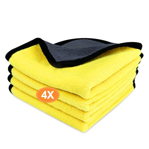 Moufles En Microfibre Noires - Pour Cirage, Lustrage Et Nettoyage Chaussures Cuir Et Intérieur Voiture - Lot De 1