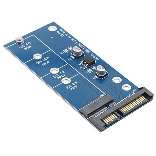 Image of M.2 NGFF to SATA3 Adapter, B&M Key SSD, No NVMe, Driver-Free Legacy OS | Convert SATA M.2 to standard 2.5 inch SATA 6Gbps Drives; fits 2230 /2242 /2260 /2280 SSD, supports XP /Vista & legacy OS