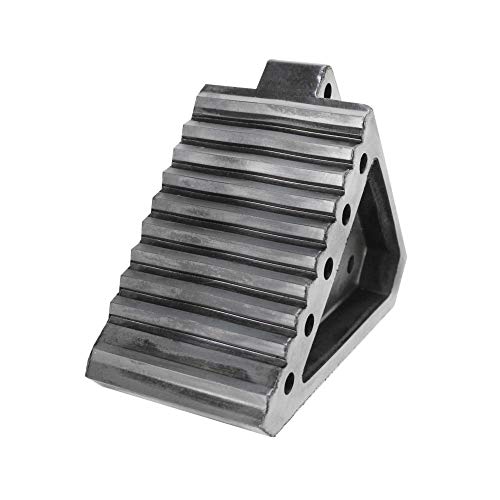 Extreme Max 5001.5772.2 Heavy-Duty Solid Rubber Wheel Chock With Handle - Value 2-Pack #TOP1
