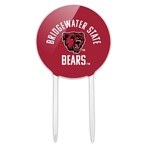 Acrylic Bridgewater State University Bears Cake Topper Party Decoration for Wedding Anniversary Birthday Graduation