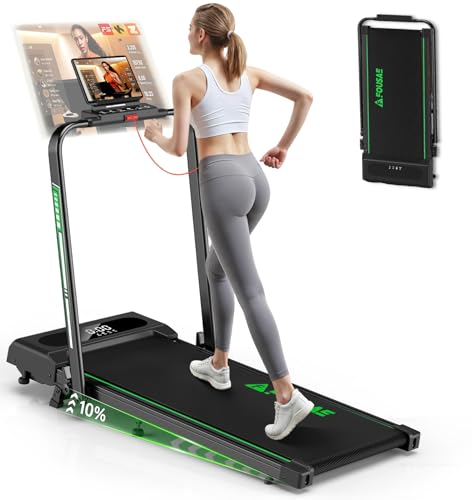 Tapis Roulant Elettrico Pieghevole, FOUSAE 5 in 1 Tapis Roulant con...