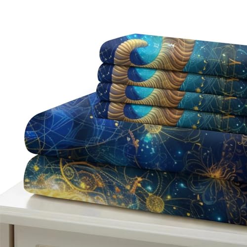 Parure de lit chèvre anti-transpilation housse couette microfibre douce King