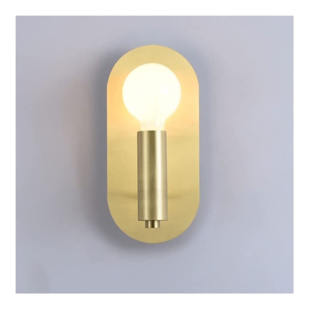 ZTCHSENZT Wall Sconces, Wall Hanging Lamp Creative Lamps,E27 Single Head Lighting Fixture Wall Lights H65 All Copper Indoor Wall Sconce Lighting Bedroom Living Room Sofa Lamps,Onecolor