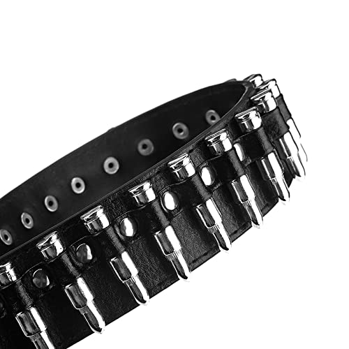 Bullet Rivet Belts, Personalized Black Belt, Genuine Leather Belt For Jeans Hip Hop4