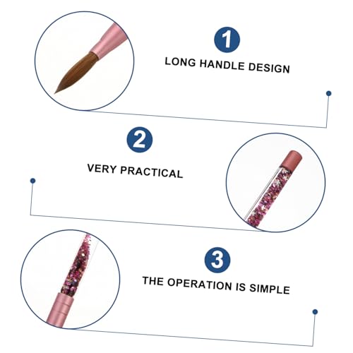 minkissy Caneta De Manicure Caneta De Unhas Escova De Caneta De Unhas Ferramentas De Arte De Unhas F