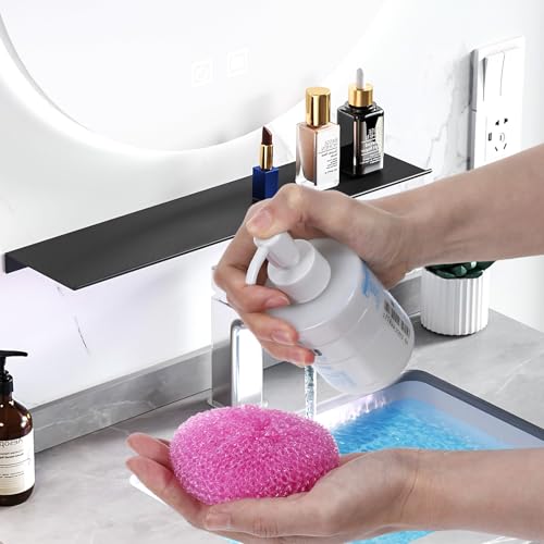 Image of 100 Pcs Plastic Scrubbers for Dishes, Round Pot Scrubbers for Kitchen Non Scratch Scouring Pads 3.35 inch Nylon Mesh Dish Scrubber Reusable Poly Mesh Scouring Dish Pads for Household Cleaning