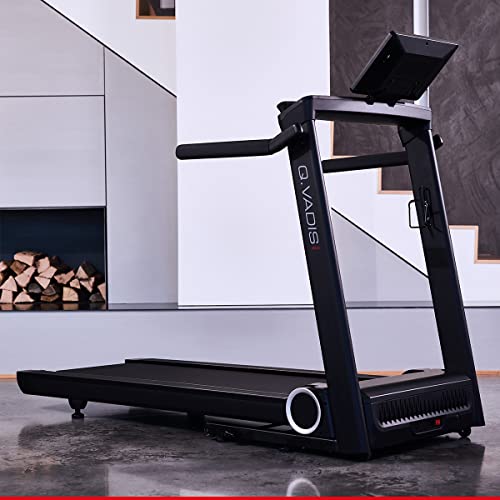 Foto von HAMMER Laufband Q. VADIS 10.0, 90% vormontiertes Laufband, senkrechte Klappfunktion, 15,6 Zoll Farb-TFT Touch Screen, App-Steuerung, Kinomap, Zwift, 30 Programme, 3 PS, 22 km/h