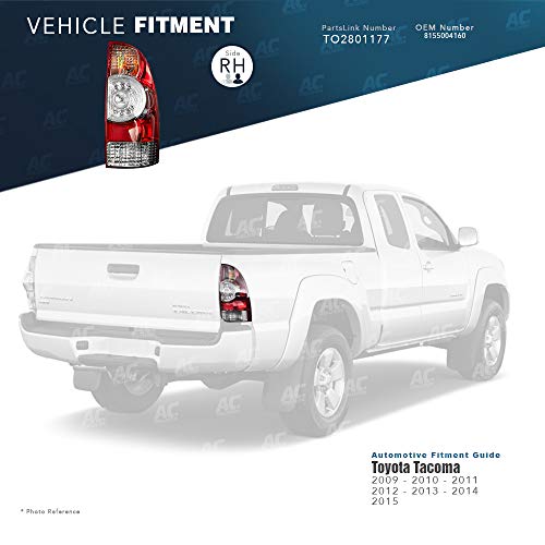 Tyc 11-6305-00-1 Compatible With Toyota Tacoma Right Replacement Tail Lamp #TOP3