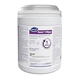 Oxivir Diversey 1 Disinfectant Wipes, AHP Hydrogen Peroxide Cleaner, Multi-Surface Cleaner for Home & Commercial Use, Large Wipes, 60 Count Canister