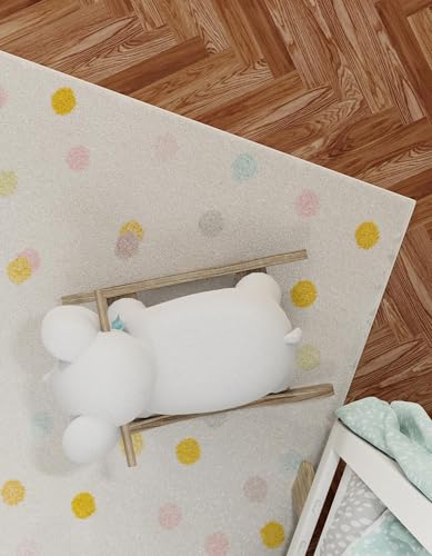 Tapete Whimsy Kids 8x10 Blanco Crudo miniatura 2