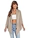 iWoo Shawl Wraps for Women Open Front Cardigan Cape Soft Poncho Sweater Casual Shawl Sweater Scarf for Fall Fashion 2025 Khaki