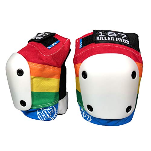 187 Killer Pads Slim Knee Pad, Rainbow, Large
