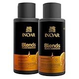 Inoar Blends Shampoo & Conditioner Kit with Vitamin C, Coconut, Avocado and Argan Oils for Deep Hydration, Repair, Shine, 16.9 Fl Oz Each