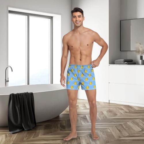 Image of Men's Boxer Shorts Cotton Loose Underwear with Button Fly