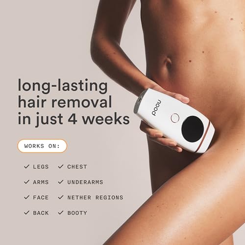 NEW Flasher 2.0 by Nood, IPL Laser Hair Removal Device for Men and Women, Pain-free and Permanent Results, Safe for Whole Body Treatment - Matte Black