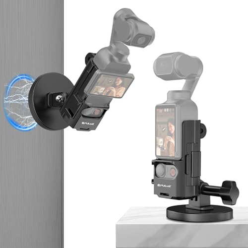 PULUZ DJI OSMO Pocket 3対応マグネットマウント Pocket 3用磁気マウント OSMO Pocket 3用拡張アダプター Pocket 3用磁気ホルダー 方向調節可能 Pocket 3用磁気ベース スタンドベース DJI Pocke