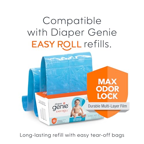 Diaper Genie Essence Diaper Pail with Easy Roll Refill (18 Bags) - image 6