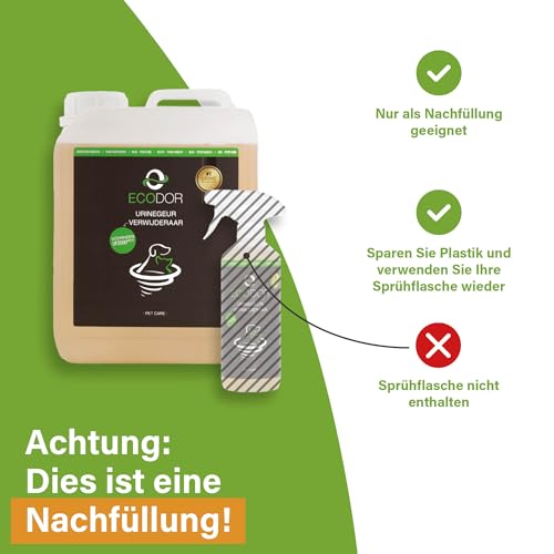 ECODOR - 2,5 ltr. UF 2000 Uringeruch Entferner.Dort wo Uringeruch unerwünscht ist,bietet unser Produkt eine umweltfreundliche Lösung..