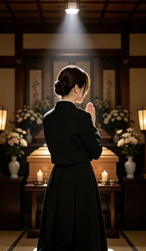 [BEENSR] ブラックフォーマル 喪服 レディース セット 礼服 レディース 喪服 ワンピース ブラック フォーマルウェア 喪服 大きいサイズ アンサンブル 冠婚葬祭 オールシーズン ワンピース ジャケット 2点セット 3枚目