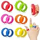 Yooyan 12 Stück Fidget Ring Toys für Kinder und Erwachsene, Anti-Stress Toy, Magische Fingerring Spielzeug Set, Sinnes Geschenk im Klassenzimmer, Sensorischen Zur Entspannung und Fokusförderung