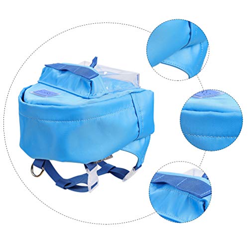 Mochila Balacoo Pet TPE impermeável de tecido de nylon para cães para viagens ao ar livre, animais d