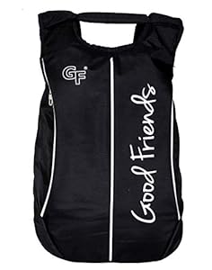 Good Friends Stylish College Bags boy & Girl Waterproof Backpack (Black)