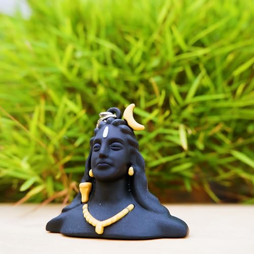 Brahmi Craft Mahadev Adiyogi Keychain & Keyring for Car, Key Chain for Home Key Chain, Soft Black Silicone keychain Adiyogi Set of 5