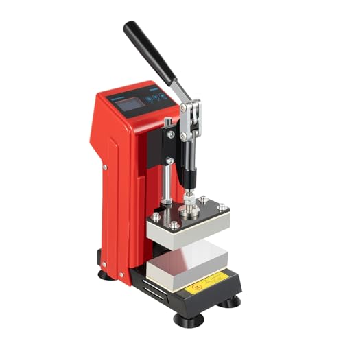 Muchaioak 856313 Heat Press, 900W Portable Mini Manual Heat Press Machine, 2.36 Inch X 4.72 Inch Lcd Hot Press Stamping Machine With Electronic Timer