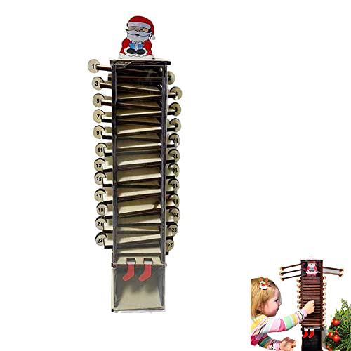 Décorations De Calendrier En Bois Créatif,Dans la Cheminée Compte à Rebours Calendrier,Christmas Compte à rebours Calendrier pour la Décoration de Noël Cover