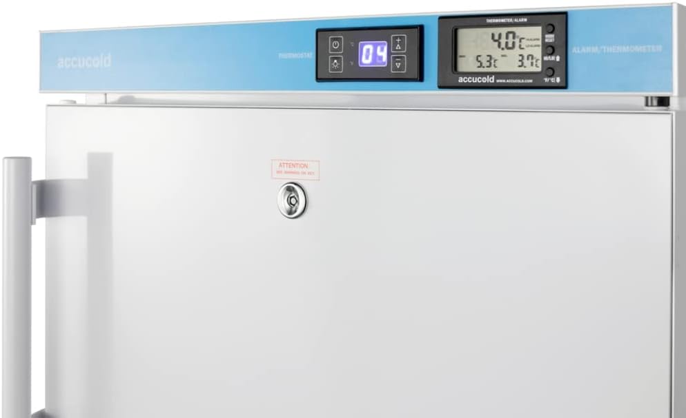 ACCUCOLD 20” Vaccine Refrigerator, 2.65 cu.ft. Capacity, ADA Compliant, Medical Refrigerator, Lock, White- ACR45L