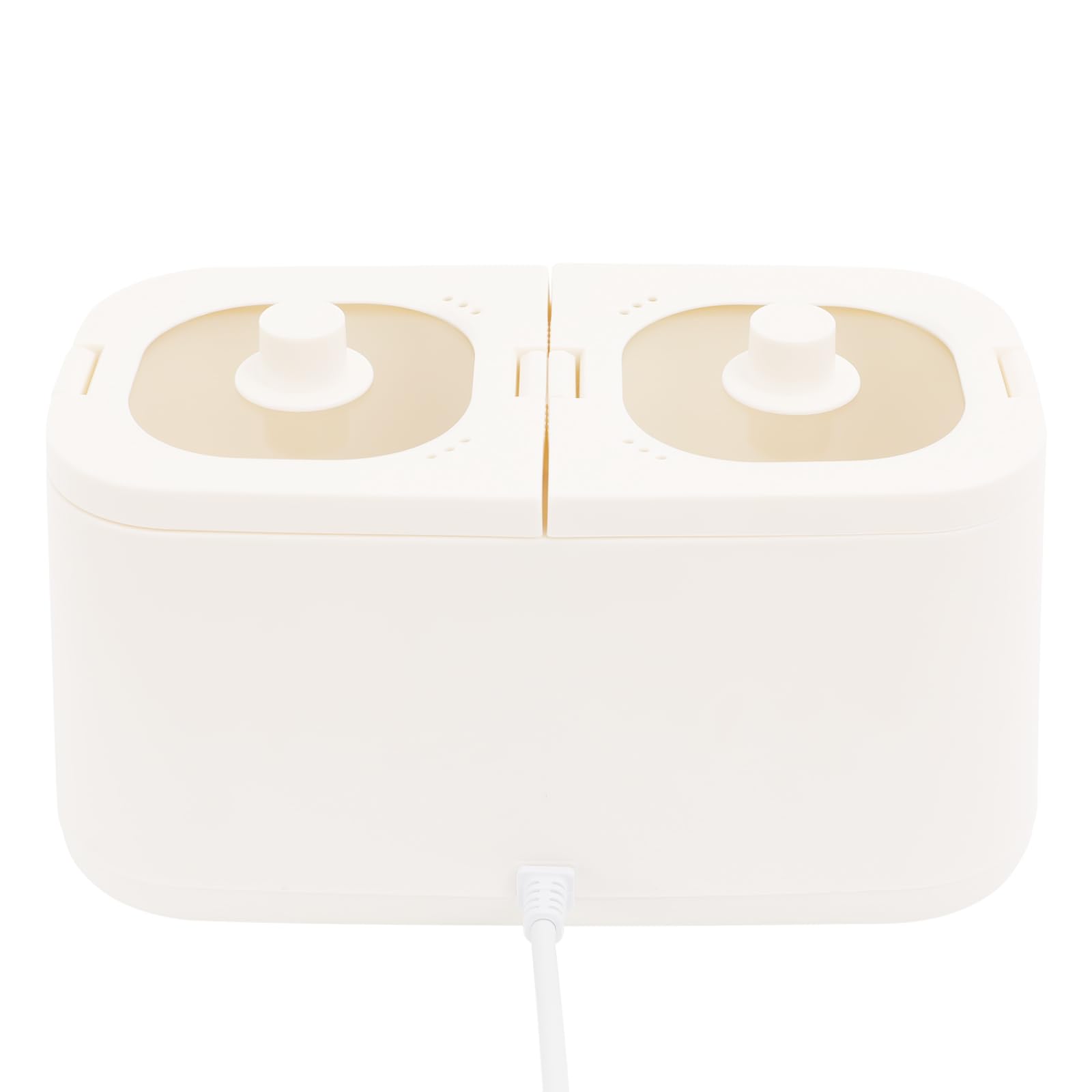 Hervidor de huevos rápido con apagado automático, 550 W, para 7 huevos, color blanco, medio duro, suave, puntos de cocción 27 x 13 x 15 cm, 220 V, color blanco