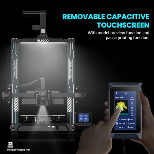 Image of ELEGOO FDM 3D Printer Neptune 4 - High-Speed Up to 500mm /s, Auto Bed Leveling, Direct Drive Extruder, Large Build Volume, Multi-Material Printing