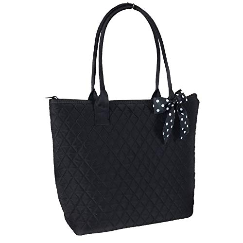 Image of Quilted Shoulder Tote Bag Handbag