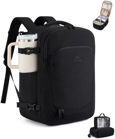 LOVEVOOK 40L Travel Backpack for Women, Airline Approved Carry On...