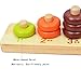 Wooden Educational Counting Toys - Math Abacus Number Learning and Counting Stacker Stacking Game Toy for Kids 3 year old and up (with 55 Beads)