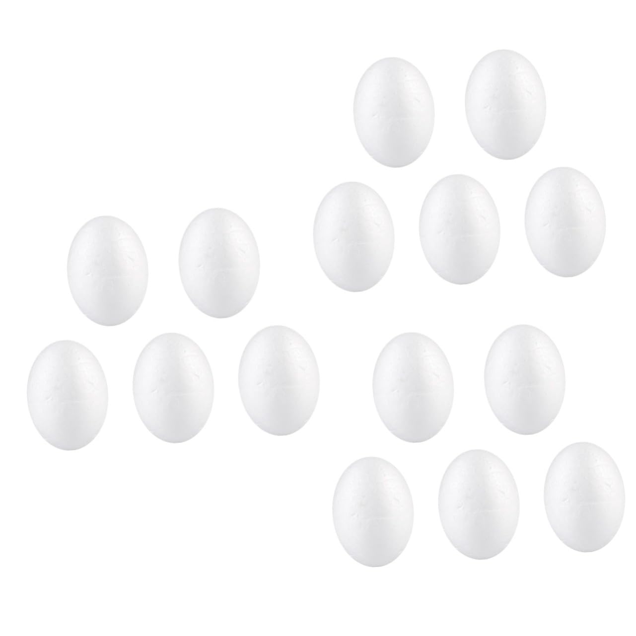 Angoily 150 Pezzi Uova Polistirolo Solide per Decorazioni Pasquali DIY Uova Pasquali Resistenti e per Progetti Creativi e Centrotavola