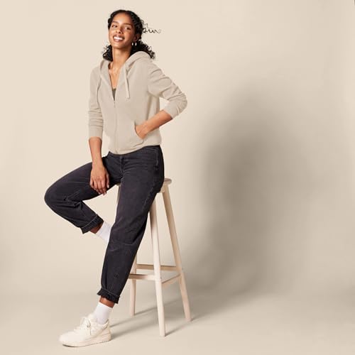 Image of Amazon Essentials Women's Midweight Fleece Full-Zip Hoodie with Drawstring (Available in Plus Size)