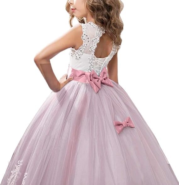 Flower Girl Dress for Wedding Puffy Pageant Gowns Princess Dress for Girls Tulle First Communion Ball Gowns for Teen Girls4