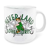 Disney Peter Pan Neverland Adventures Ceramic Camper Mug | Large Coffee Cup For Tea, Espresso, Cocoa | Holds 20 Ounces