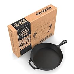 FRESH AUSTRALIAN KITCHEN Pre-Seasoned Cast Iron Skillet Frying Pan