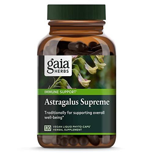 Gaia Herbs Astragalus Supreme, Vegan Liquid Capsules, 120Count - Deep Immune Support & Stress Resistance, With Antioxidants