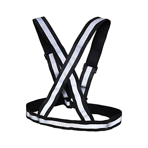 Gilet réfléchissant Kingsland NOAH Noir haute visibilité ajustable