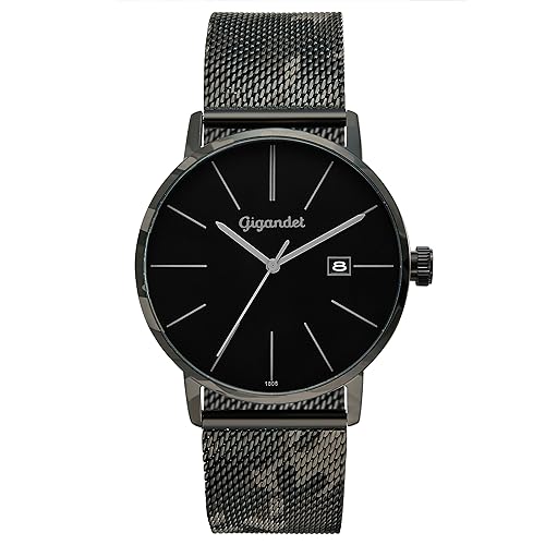 Montre Gigandet Hommes : Finis les Retards avec le Quartz Japonais en Acier 3VNAG42/017