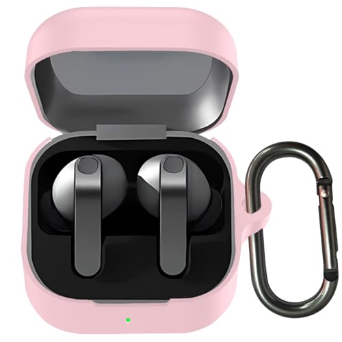 YAODLE For Samsung Galaxy Buds4/Buds4 Pro �P�[�X Buds4/Buds4 Pro �ی�P�[�X �V���R���f�� �����[�d�\ �S�ʕی� �����h�~ �L�Y�h�~ �ϏՌ� �h�o �y�� ���[ �J���r�i�t��(�s���N)