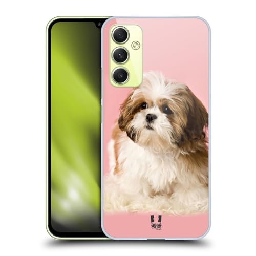 Super fine e leggero Head Case Designs Cucciolo di Shih Tzu Razze Famose di Cani Custodia Cover Dura per Parte Posteriore Compatibile con Samsung Galaxy A34 5G