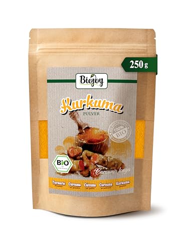 Biojoy Curcuma en poudre BIO (250 g), Racine de curcuma moulue (Curcuma longa)