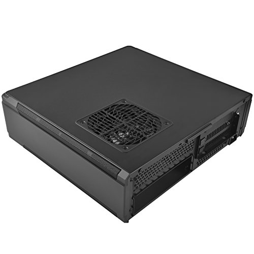 Image of Silverstone FTZ01B-E Aluminum Unibody Mini-ITX Small Form Factor Computer Case with ATX Support in Black, SST-FTZ01B-E-X