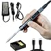 UY CHAN Upgraded Original TS100 Digital OLED Programmable Pocket-size Smart Mini Outdoor Portable Soldering Iron Station Kit Embedded Interface DC5525 Acceleration Sensors STM32 Chip Fast Heat (B2)